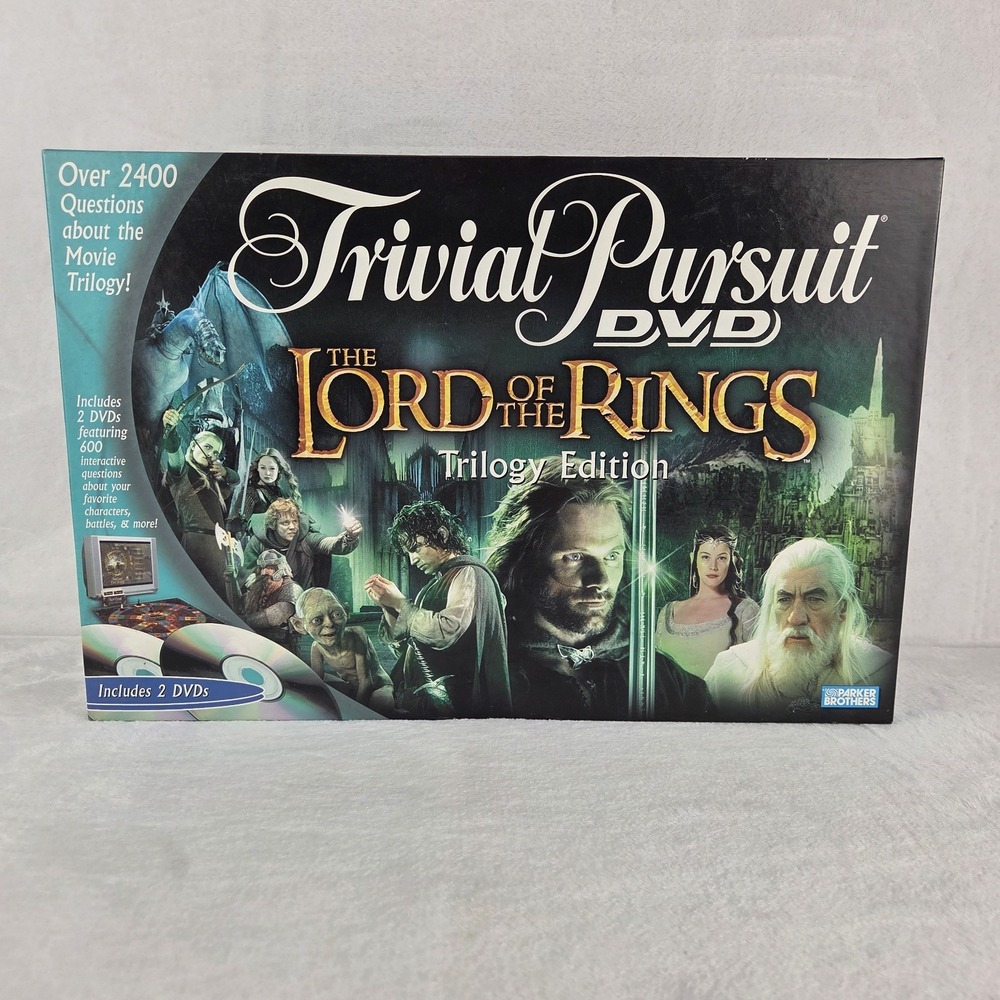Trivial Pursuit Lord of the Rings DVD Trilogy Edition 2004 Complete Tested
